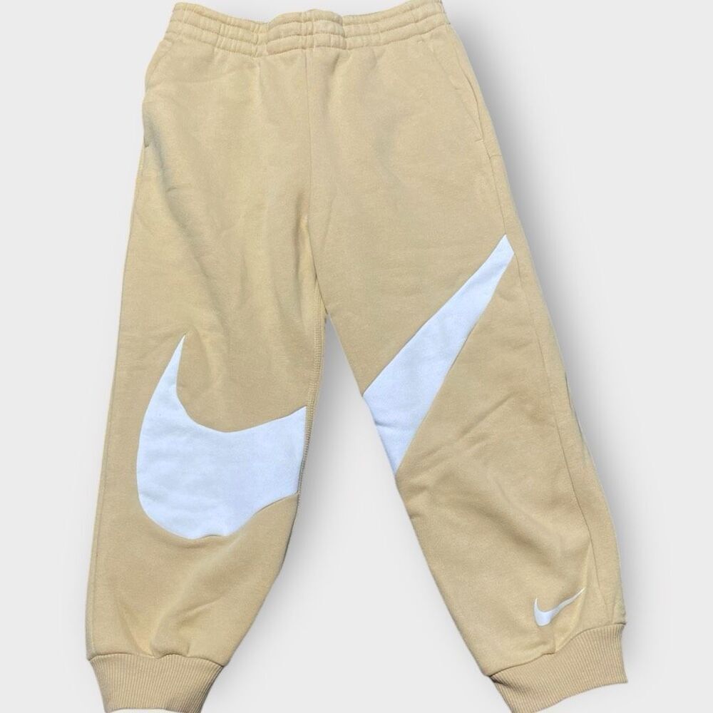 Nike Kids Swoosh Essential Sesame Joggers Boys size 6 New with Tags